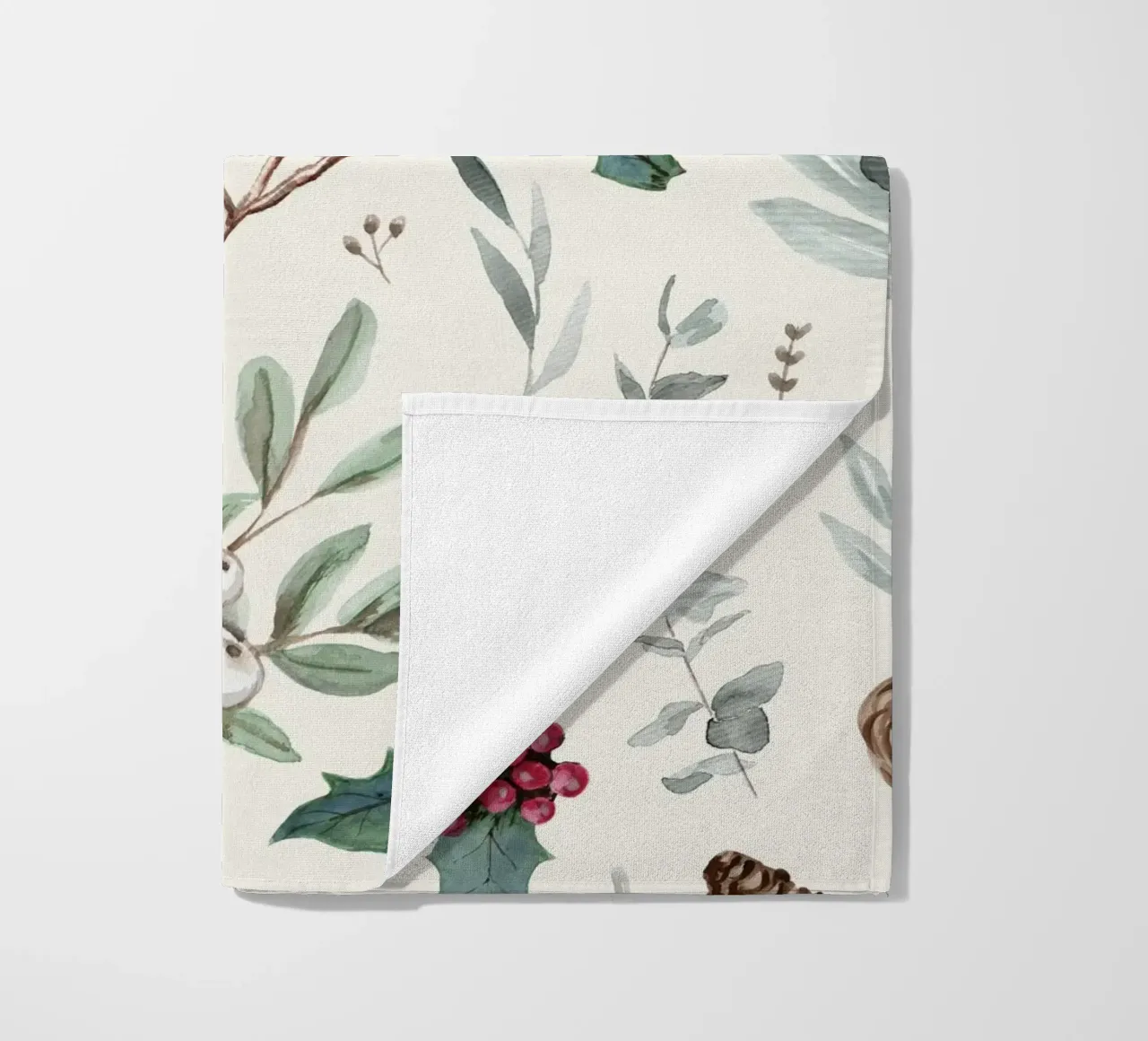 Holidays Botanical Pattern telo mare da anisillustration