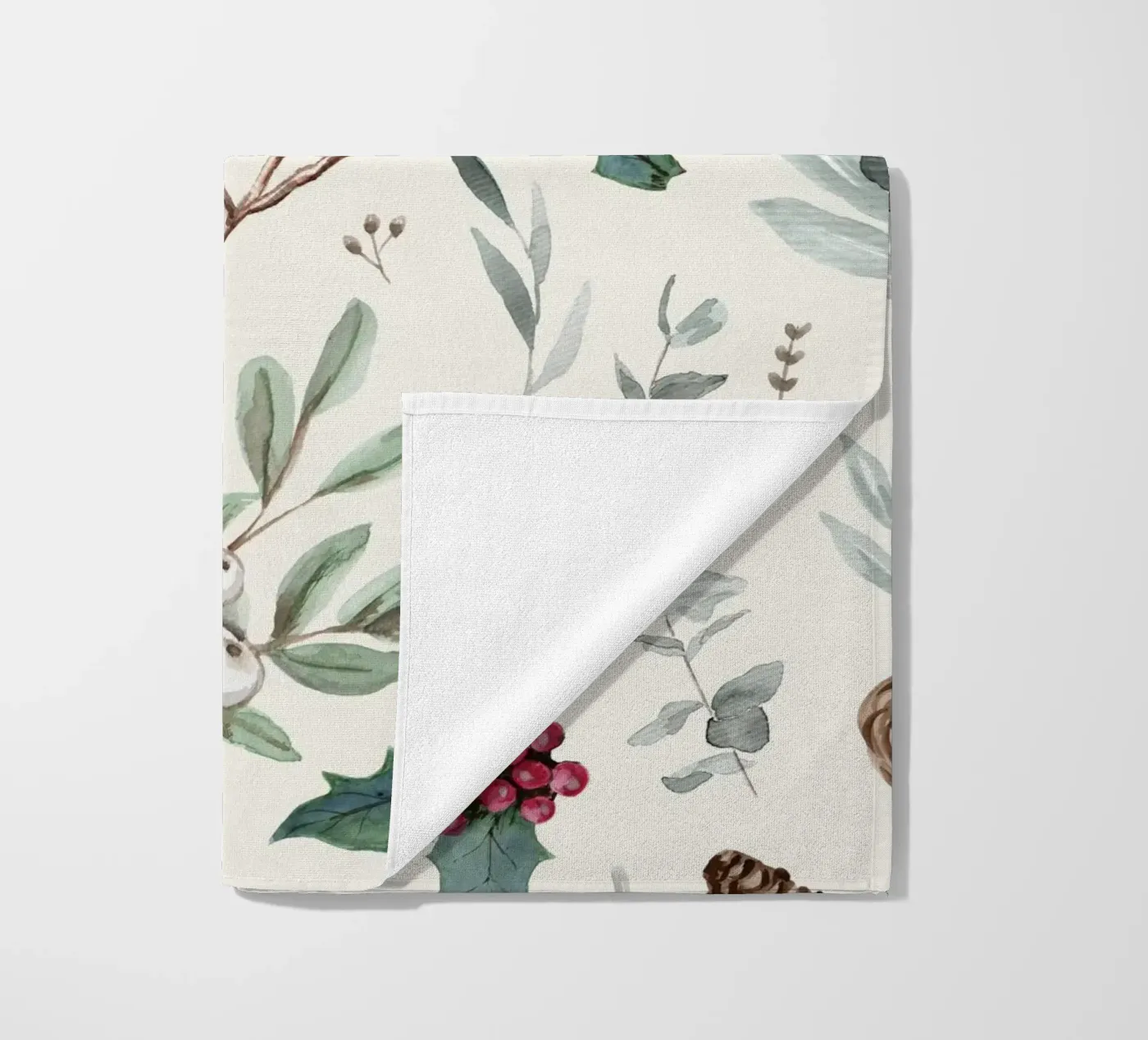 Holidays Botanical Pattern telo mare da anisillustration