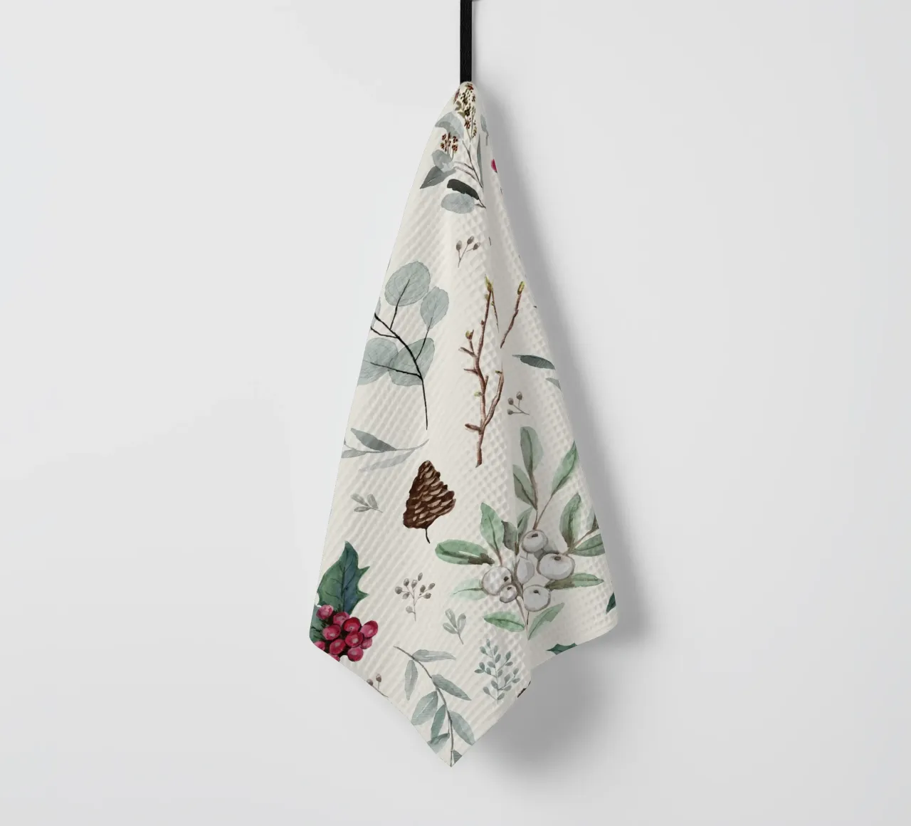 Holidays Botanical Pattern torchon de anisillustration