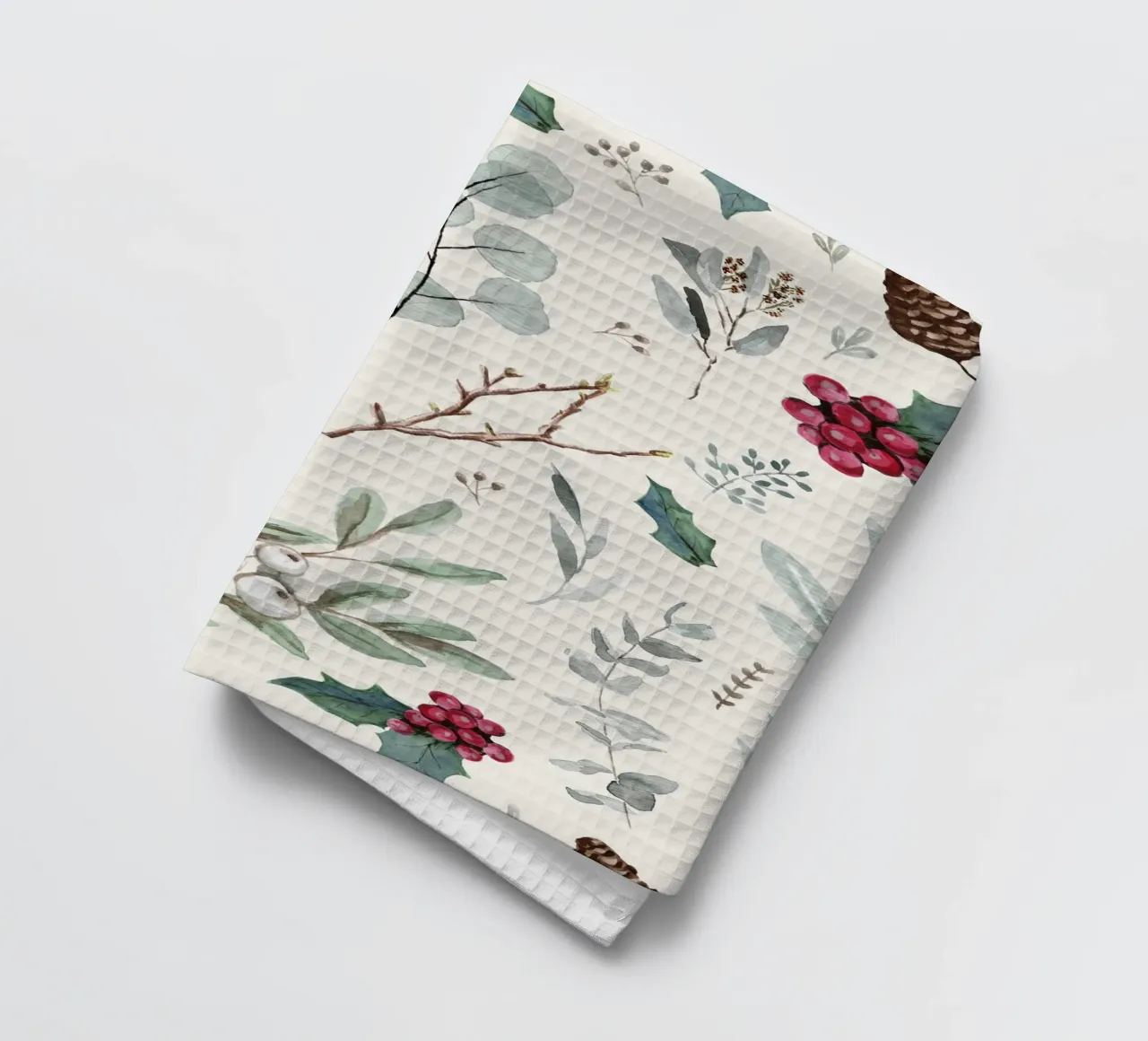 Holidays Botanical Pattern torchon de anisillustration