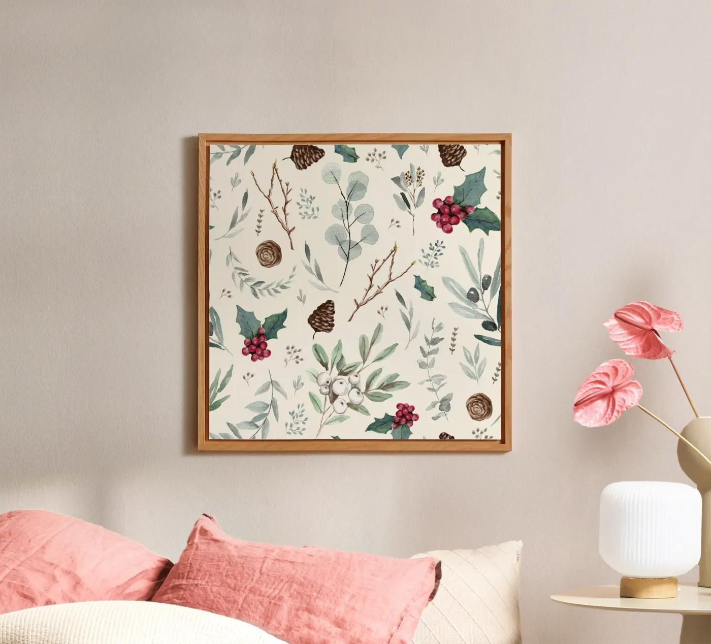 Holidays Botanical Pattern pannello forex da anisillustration