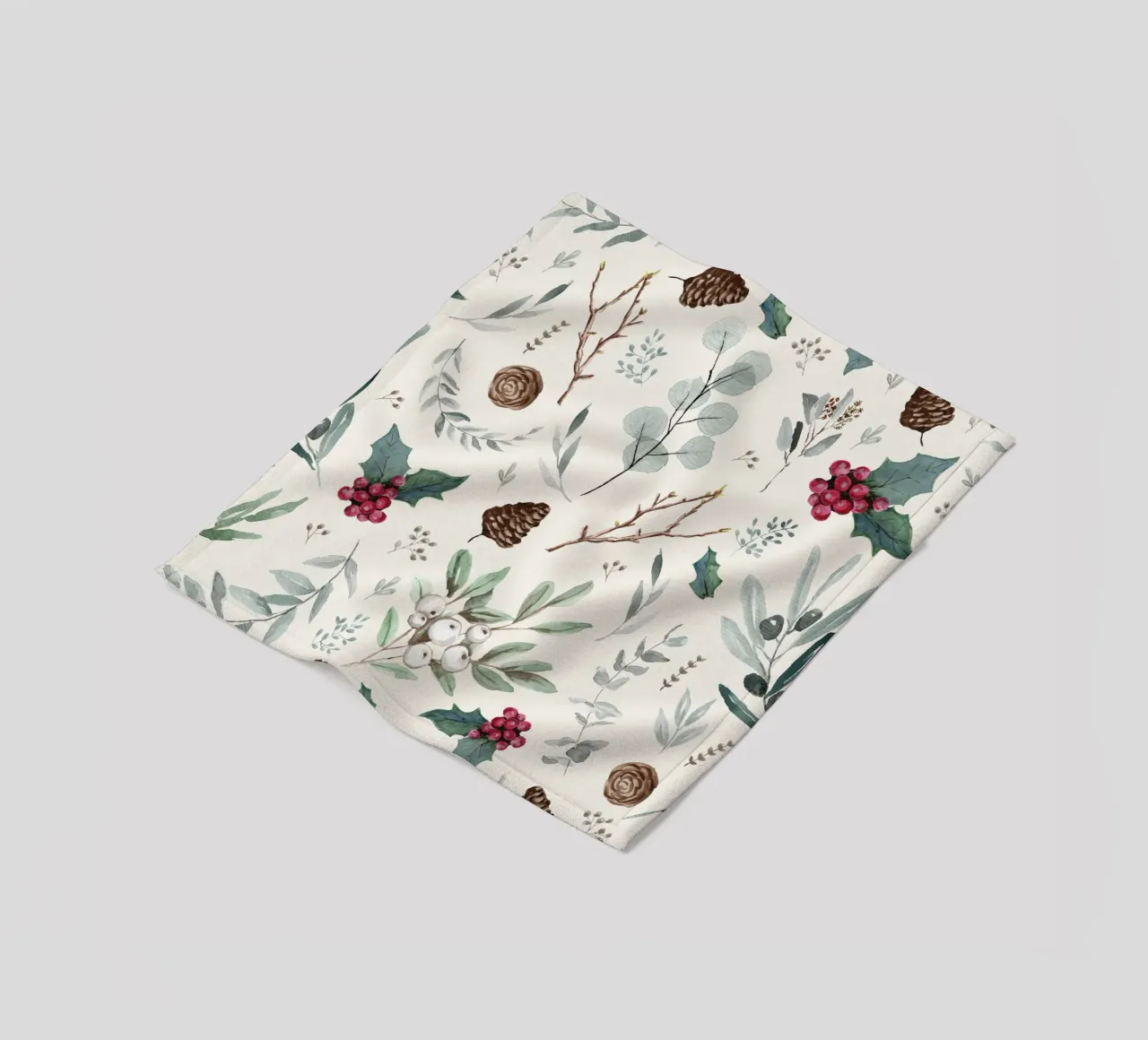 Holidays Botanical Pattern coperta in pile da anisillustration