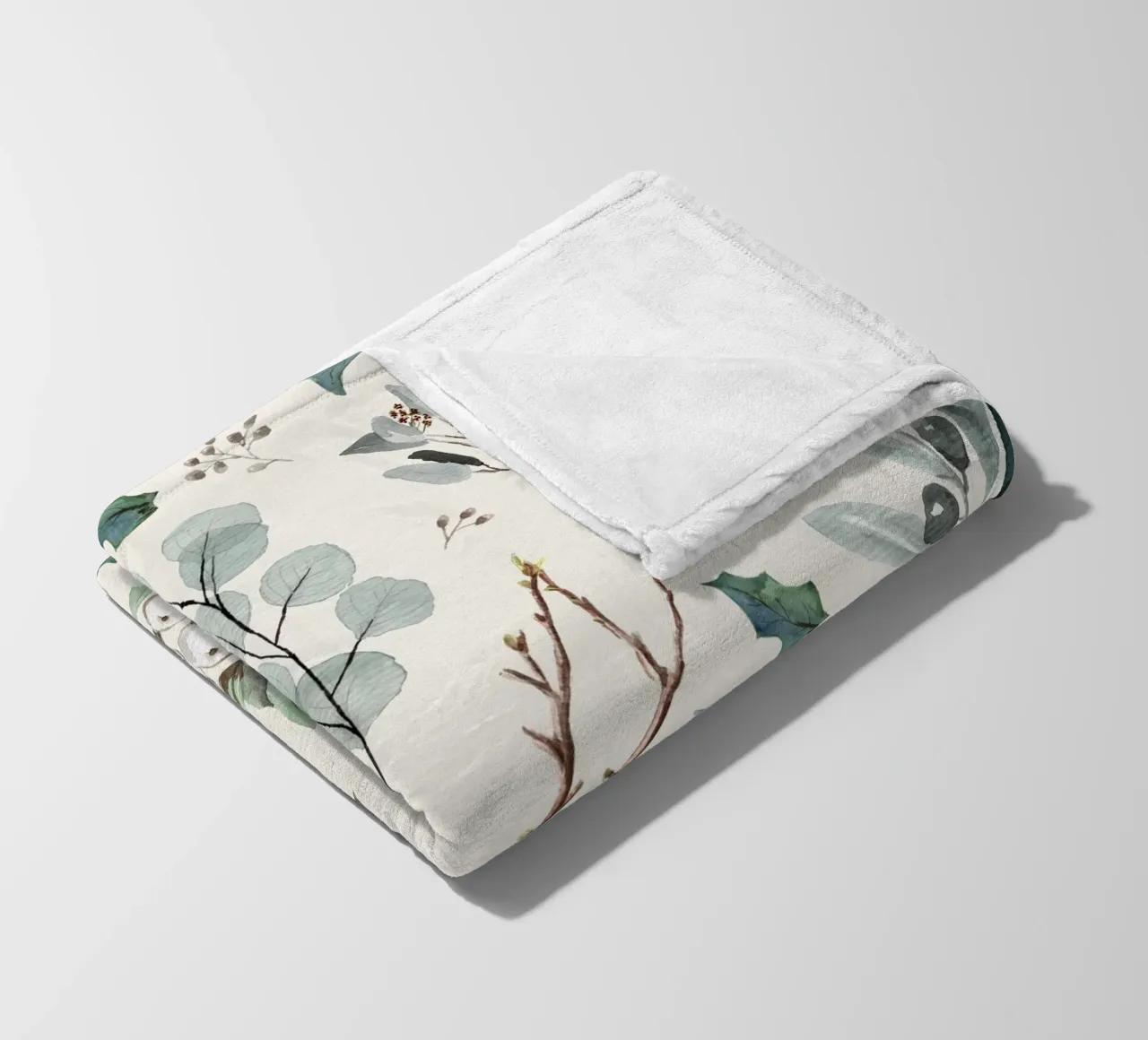 Holidays Botanical Pattern coperta in pile da anisillustration