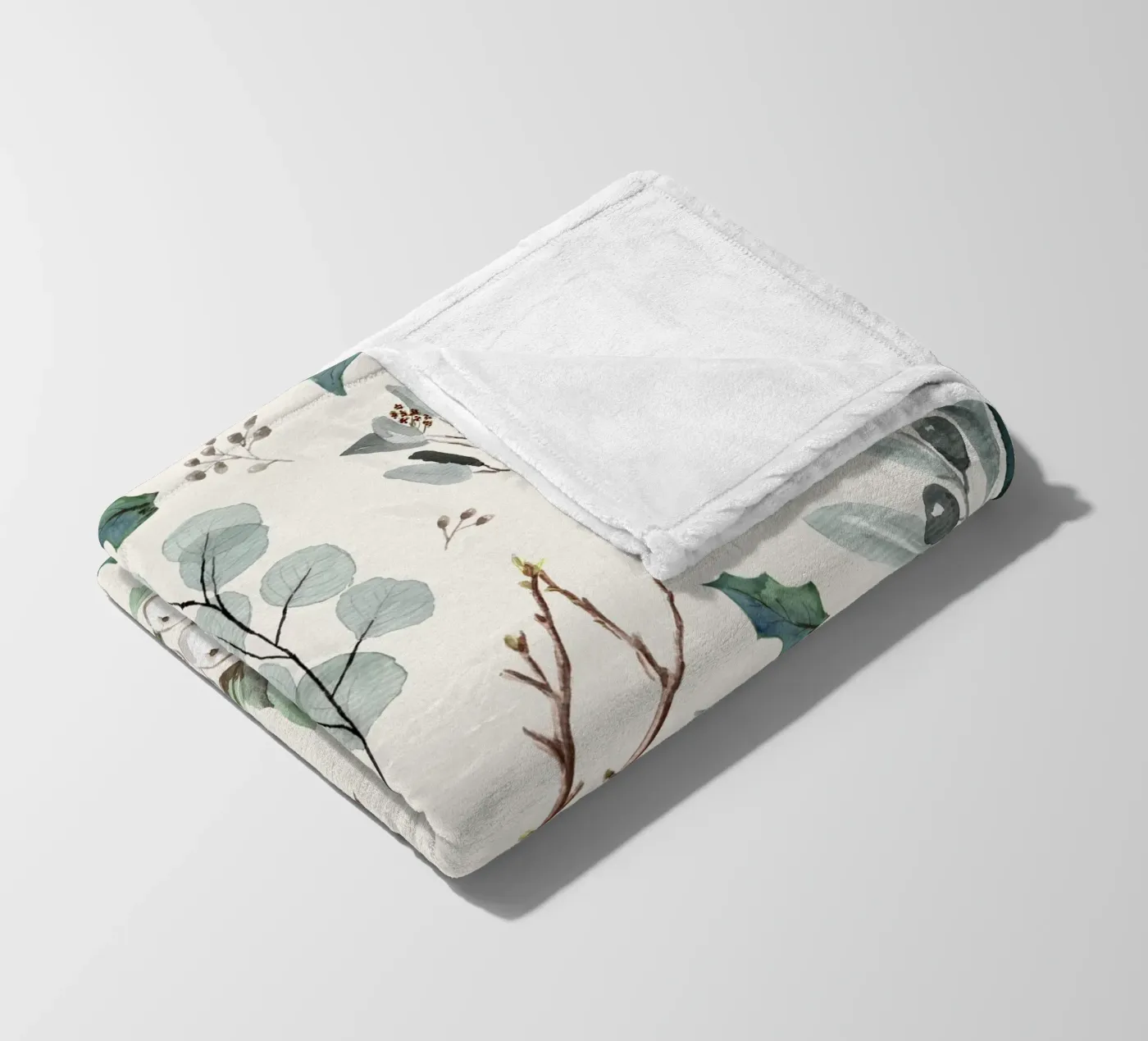 Holidays Botanical Pattern coperta in pile da anisillustration