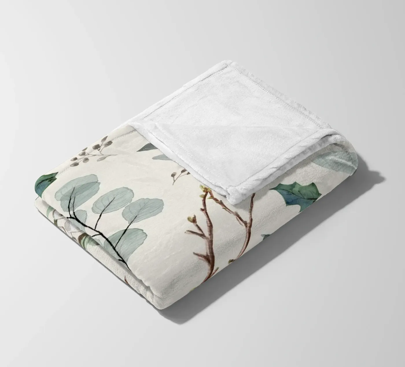Holidays Botanical Pattern coperta in pile da anisillustration