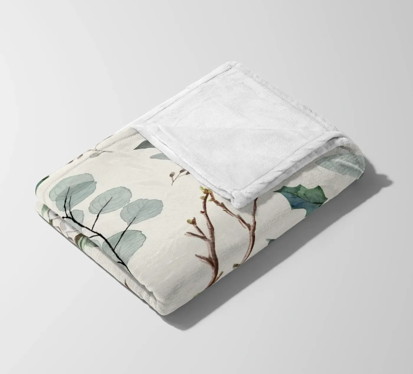 Holidays Botanical Pattern coperta in pile da anisillustration
