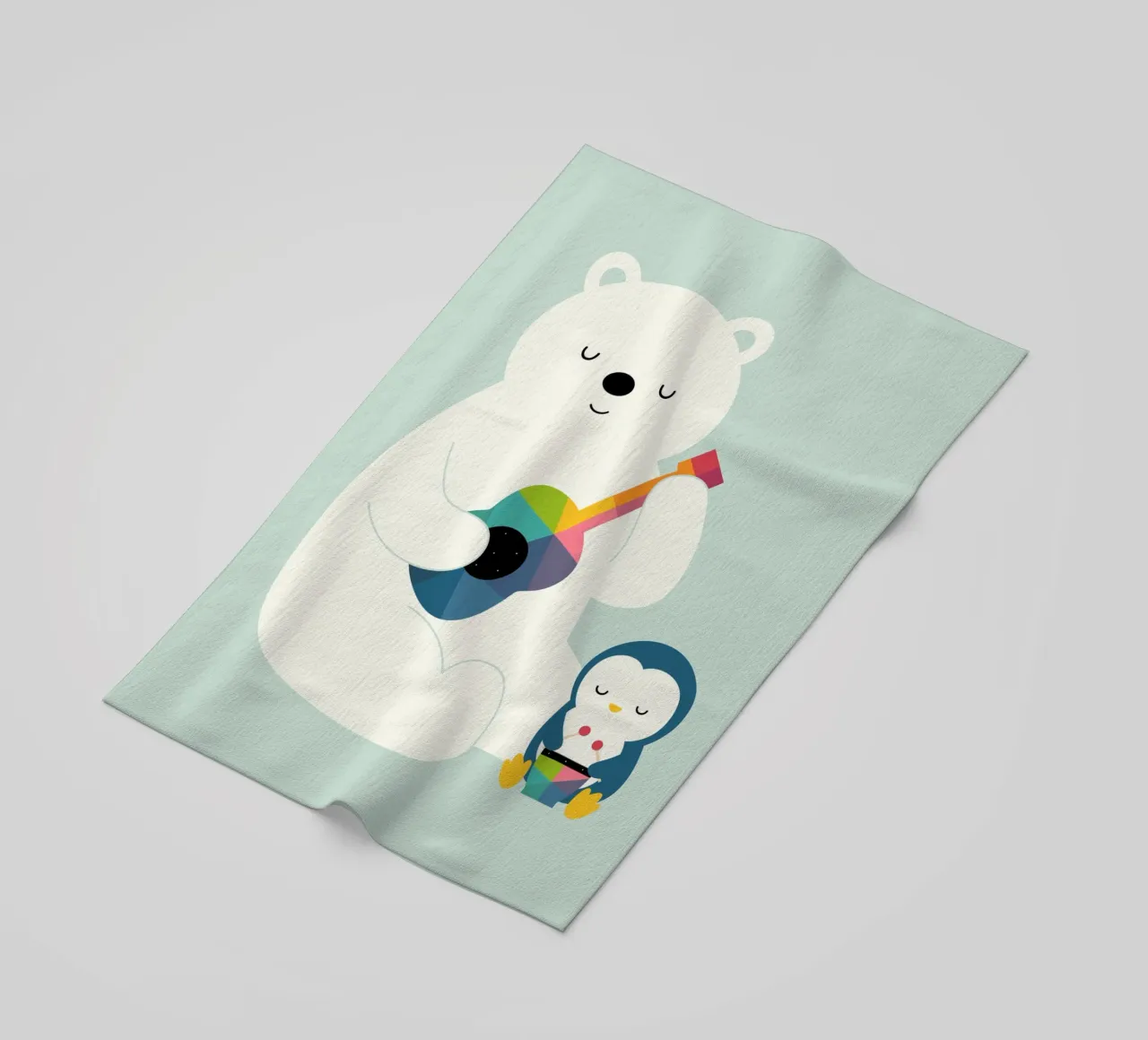 Een kleine band strandhanddoek van Andy Westface