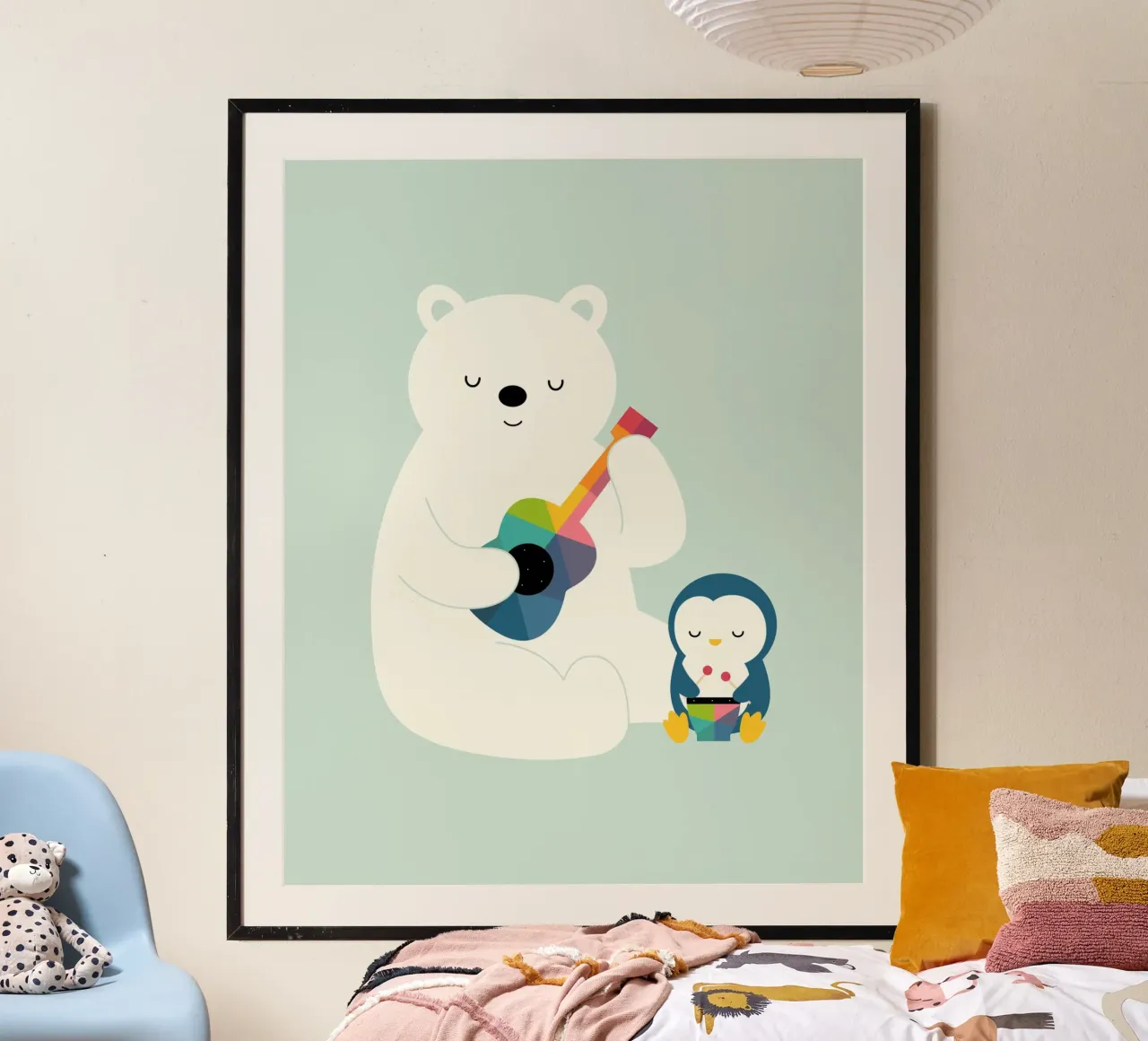 Un petit groupe poster avec cadre en plastique de Andy Westface