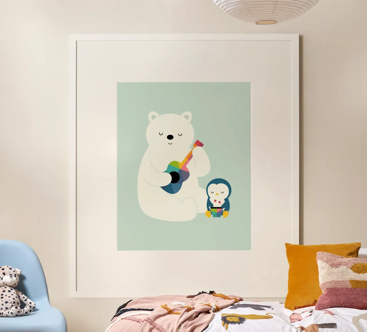 Un petit groupe poster avec cadre en plastique de Andy Westface