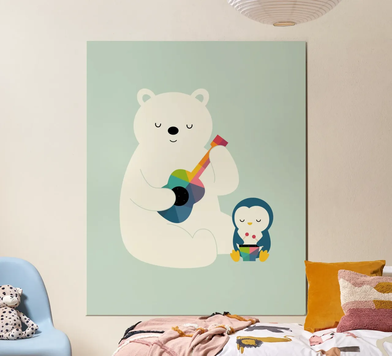 Un petit groupe poster avec cadre en plastique de Andy Westface