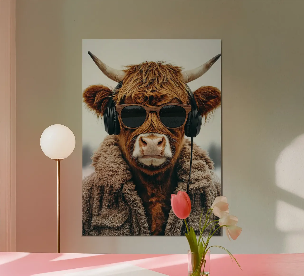 Cowpokes: la leggenda delle colonne sonore delle Highlands poster con telaio in legno da Nikis Art Studio