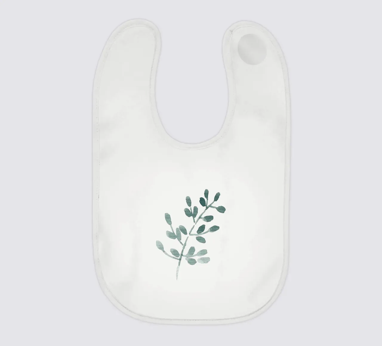 Tiny Leaves Green Pattern bavaglino da anisillustration