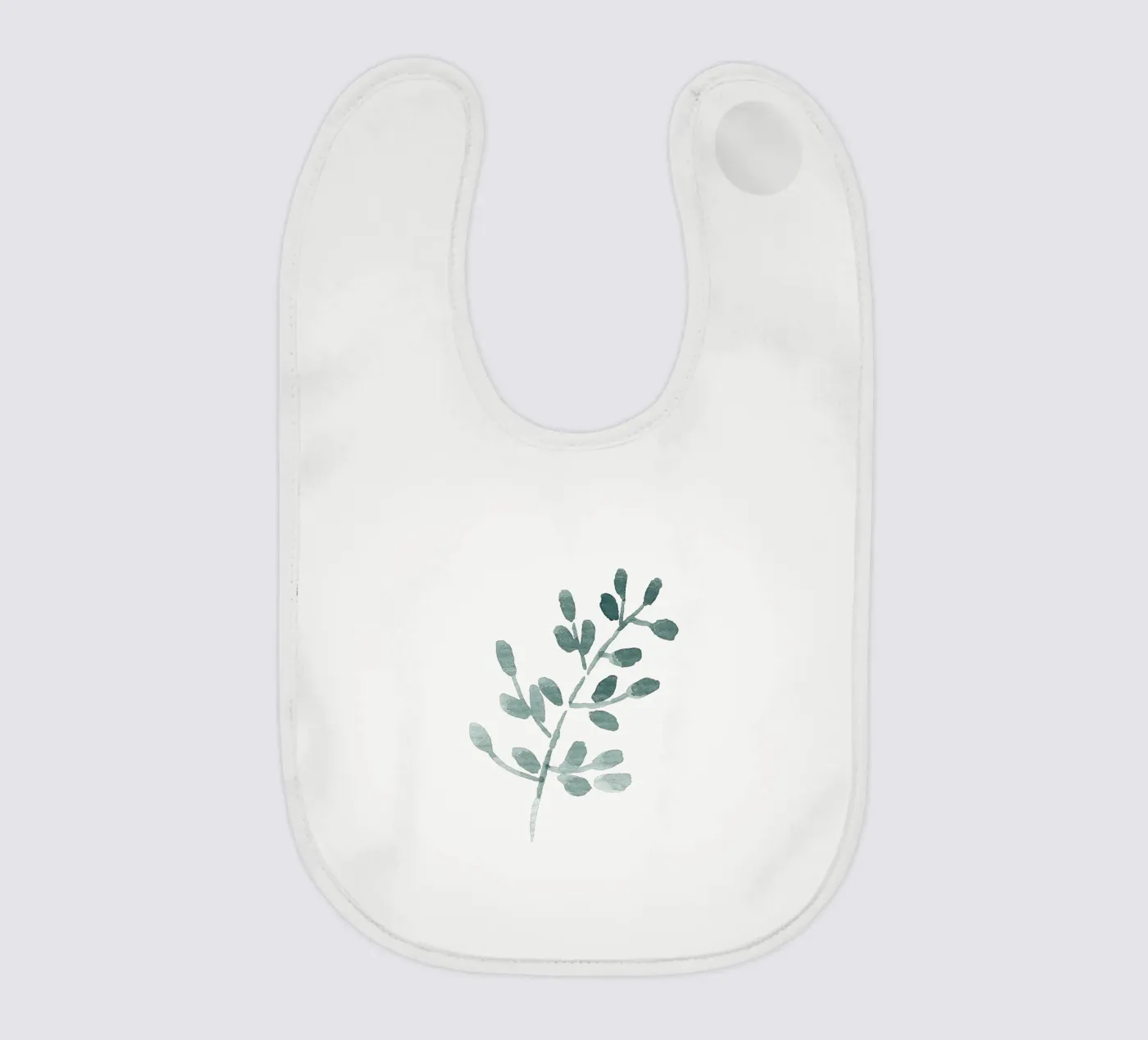 Tiny Leaves Green Pattern bavaglino da anisillustration