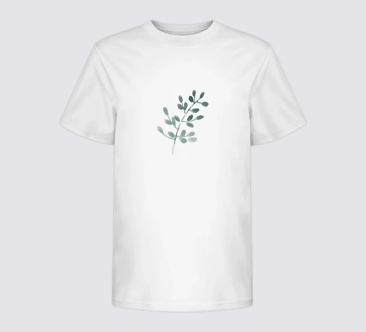 Tiny Leaves Green Pattern kinder t-shirt van anisillustration