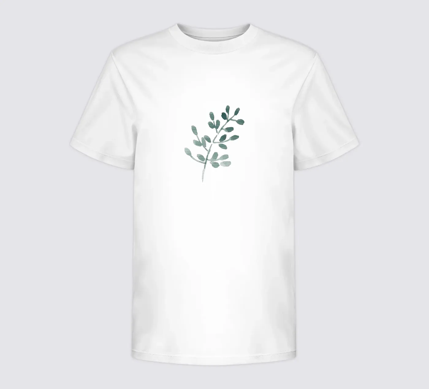 Tiny Leaves Green Pattern t-shirt enfant de anisillustration