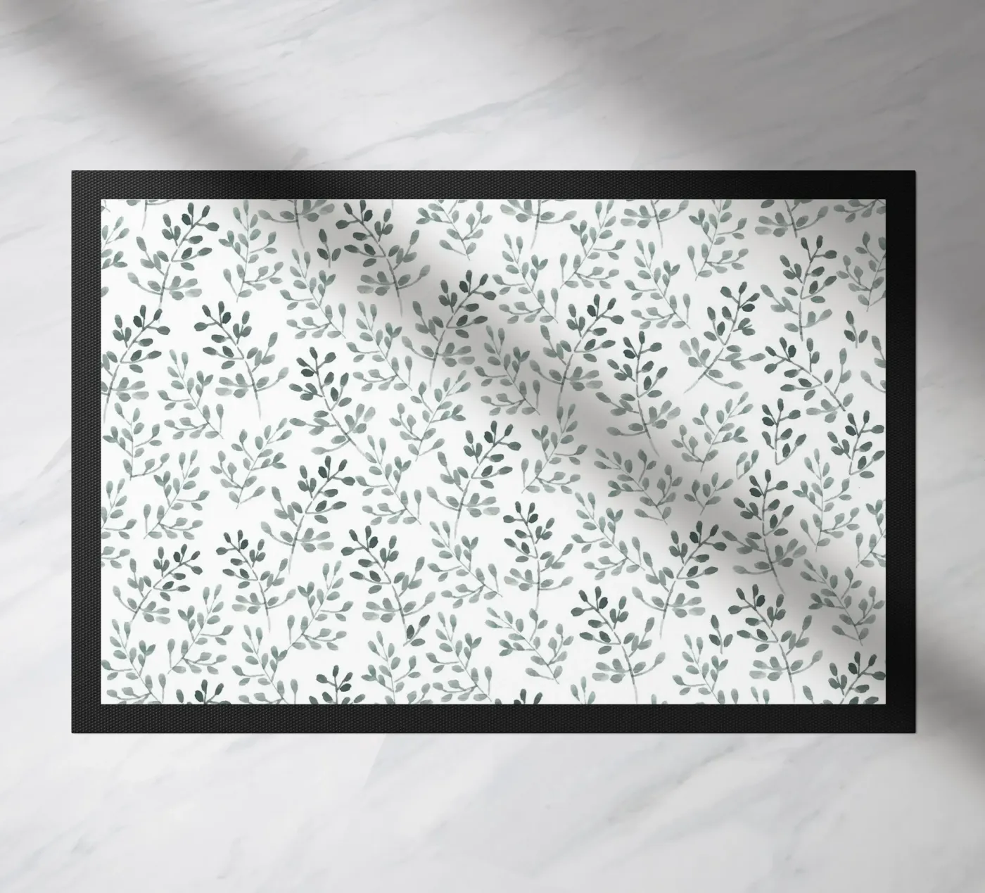 Tiny Leaves Green Pattern zerbino da anisillustration