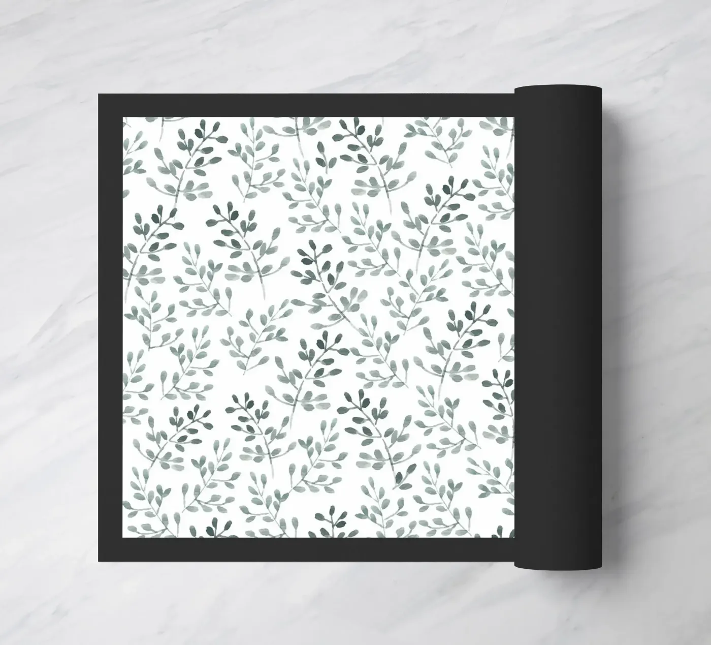 Tiny Leaves Green Pattern zerbino da anisillustration