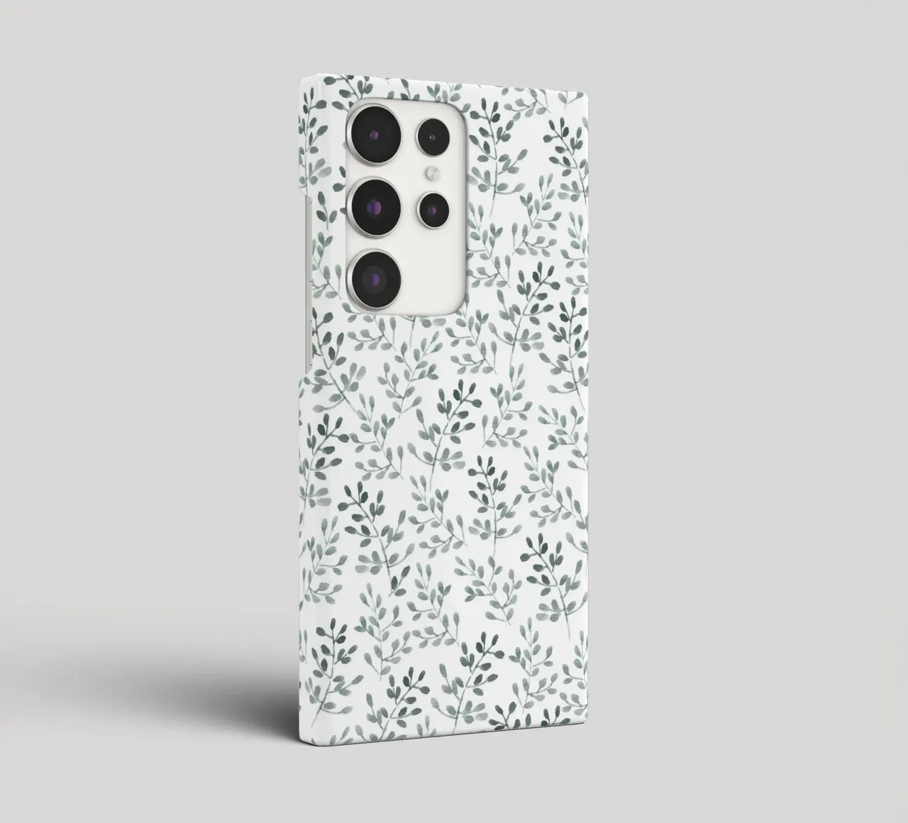 Tiny Leaves Green Pattern cover samsung da anisillustration