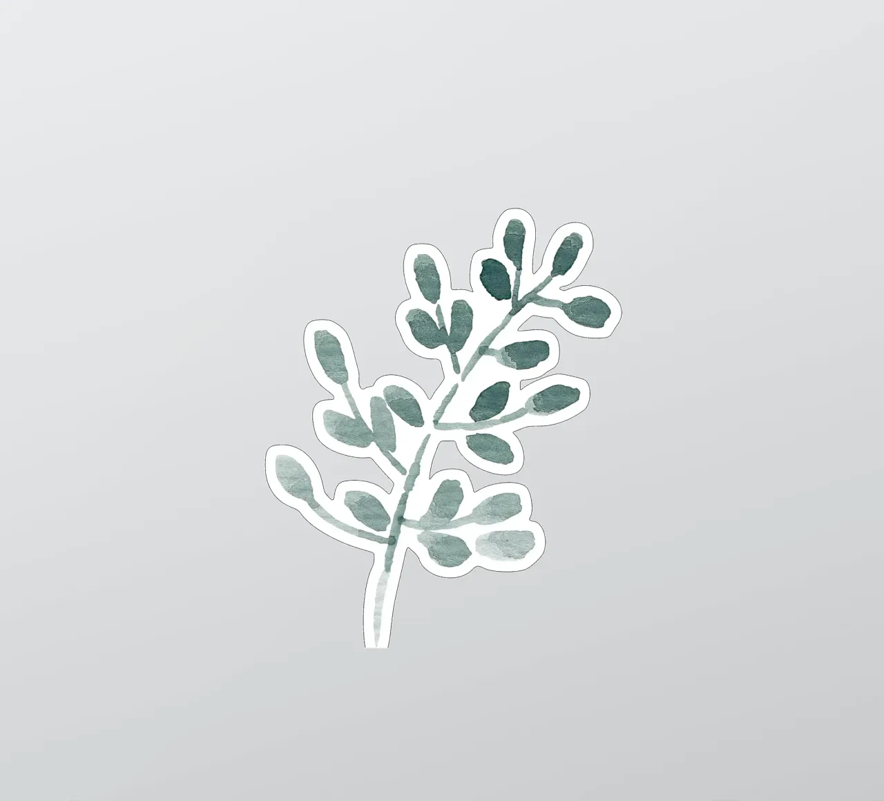 Tiny Leaves Green Pattern sticker by anisillustration
