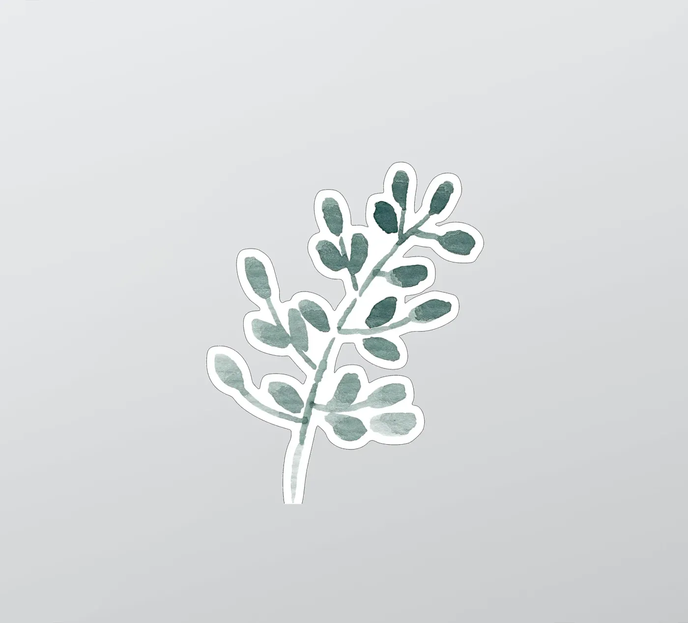 Tiny Leaves Green Pattern sticker van anisillustration