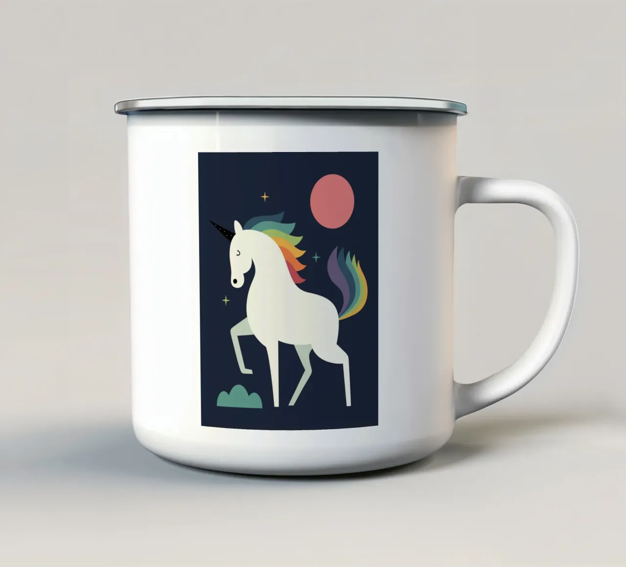 Rimanere lucidi tazza in smalto da Andy Westface
