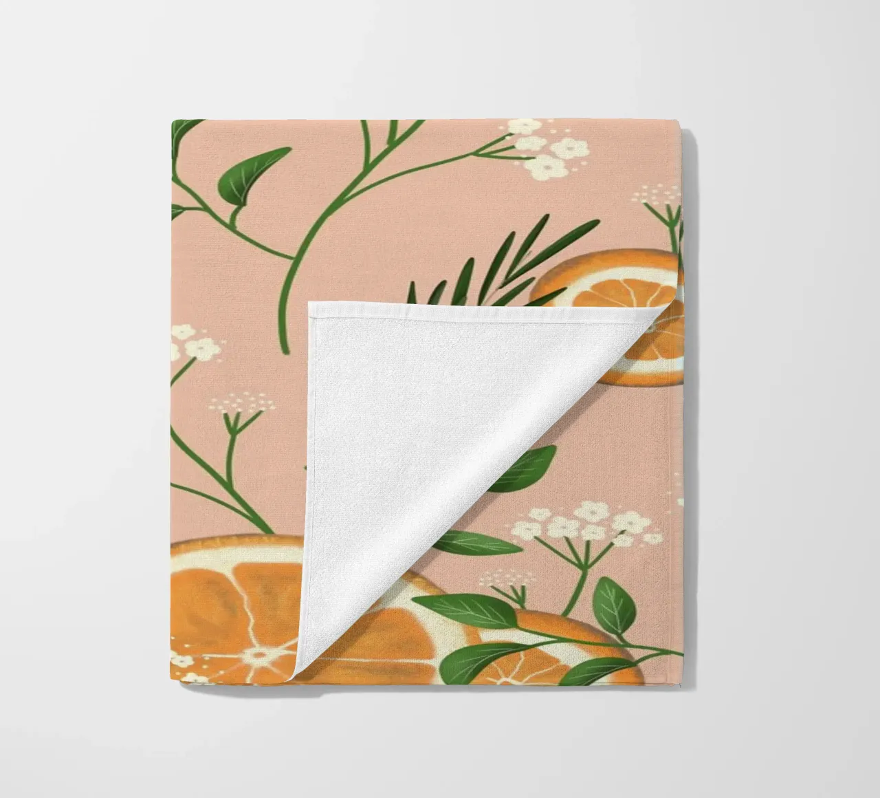 Elderflowers and Oranges Pattern telo mare da anisillustration