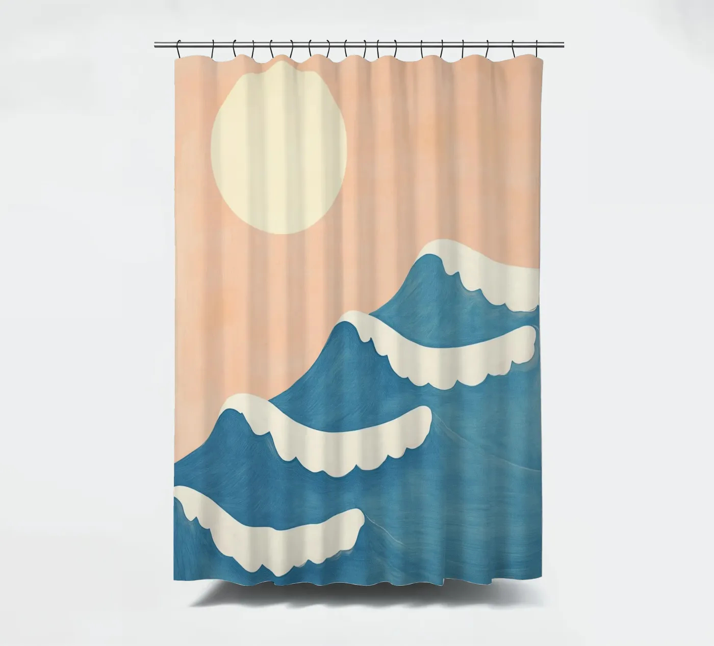 Sunset Waves Duschvorhang von Ciao Bella