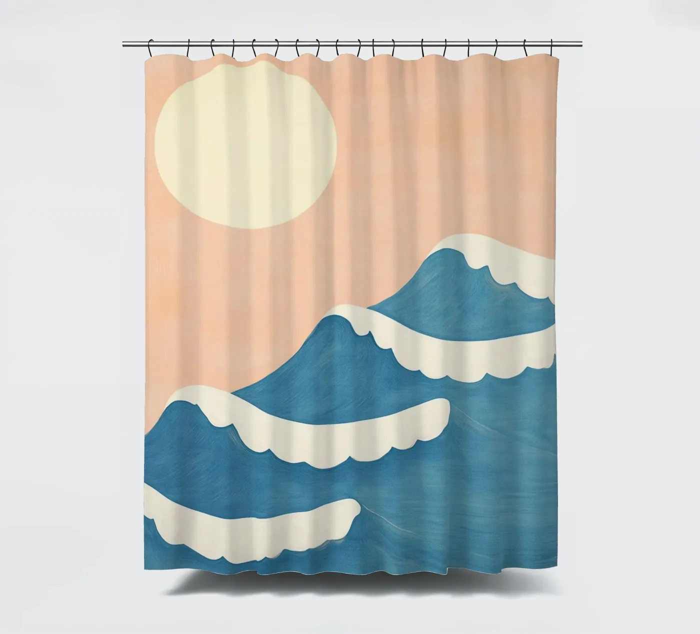 Sunset Waves Duschvorhang von Ciao Bella