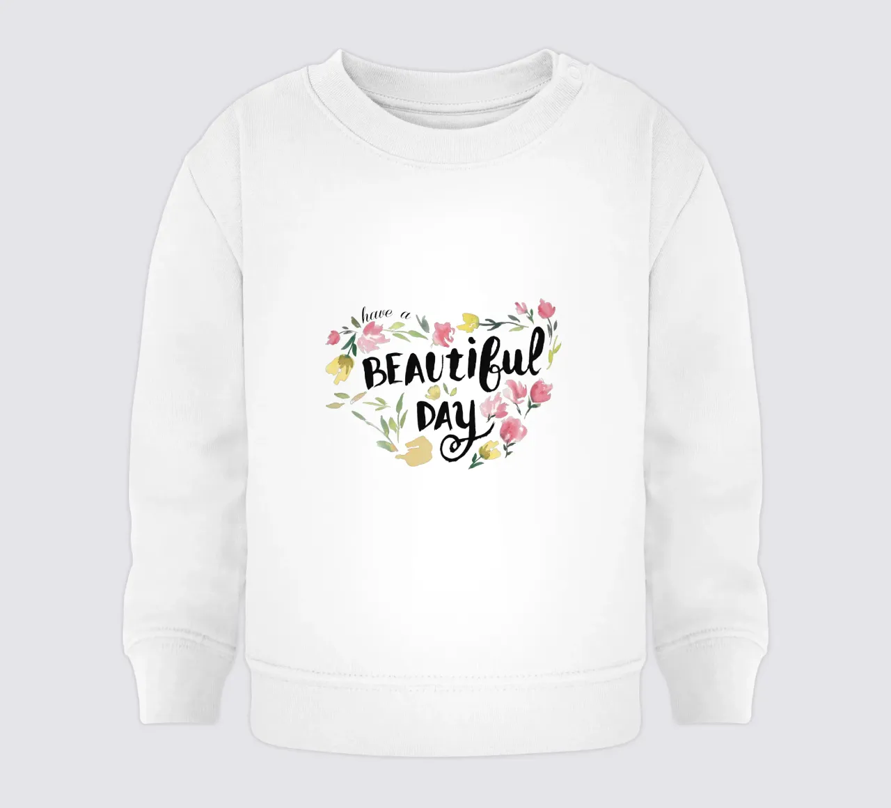 Have a beautiful day felpa neonato da anisillustration