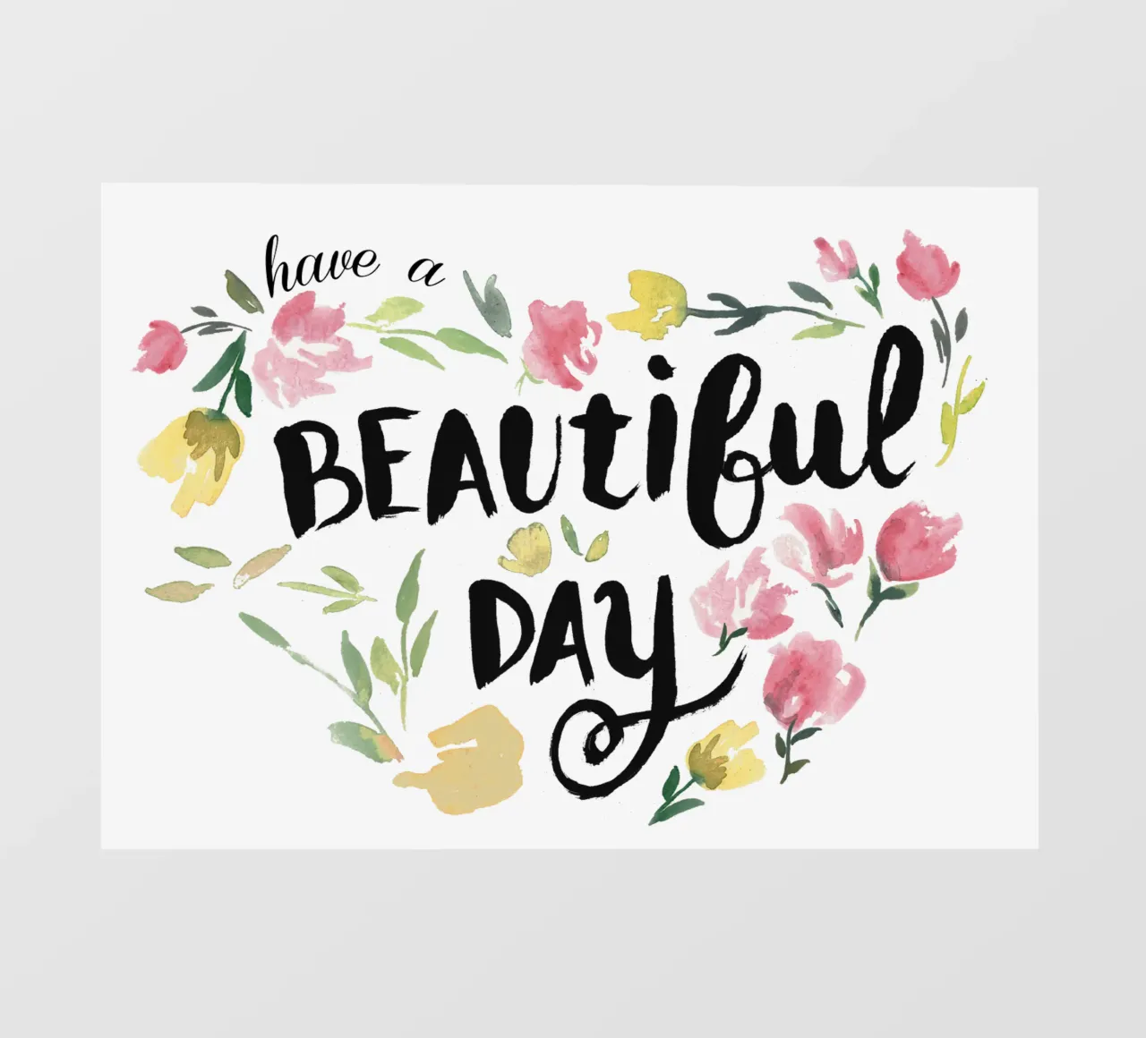 Have a beautiful day telo in pvc da anisillustration