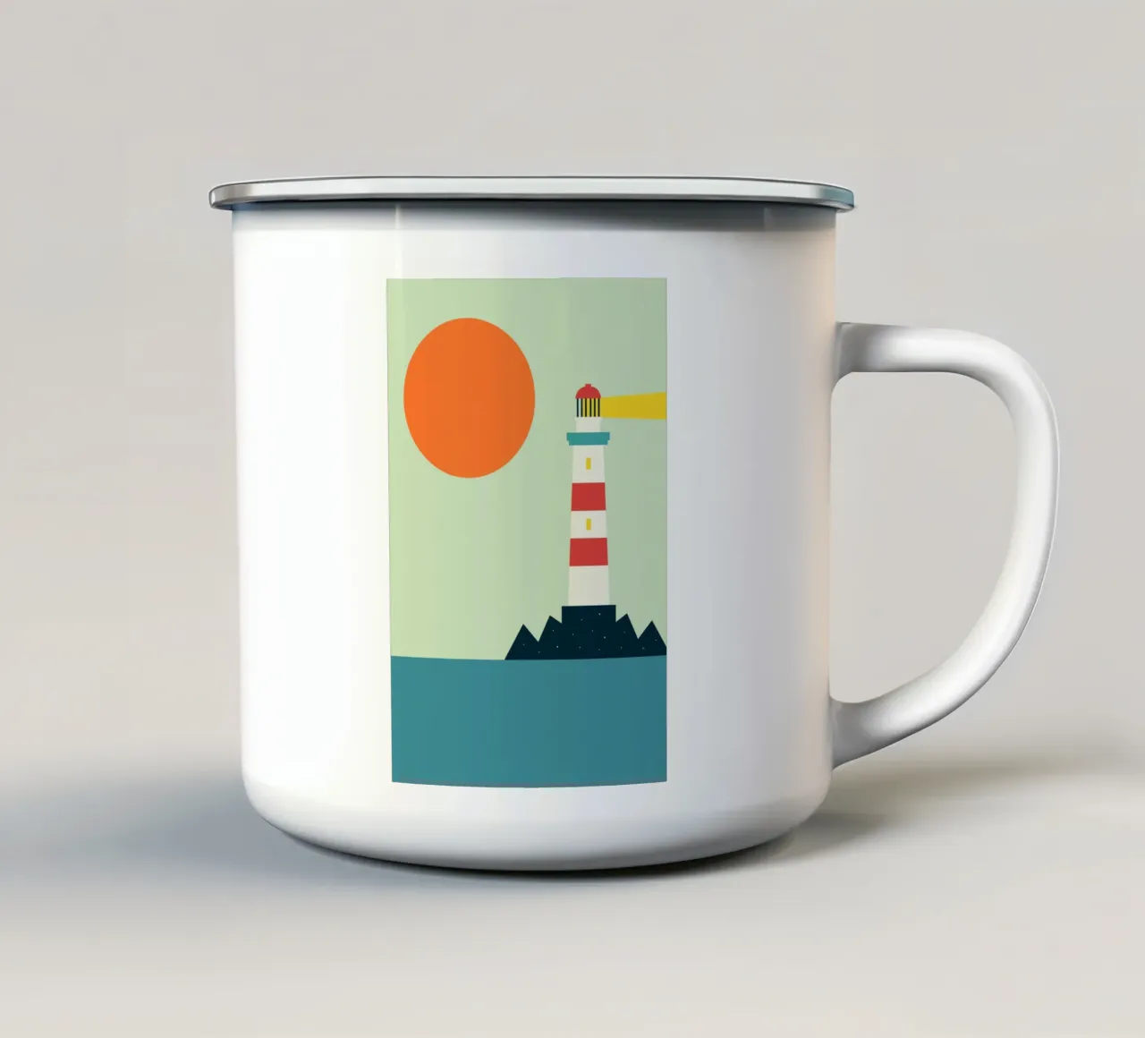 Casa della luce tazza in smalto da Andy Westface