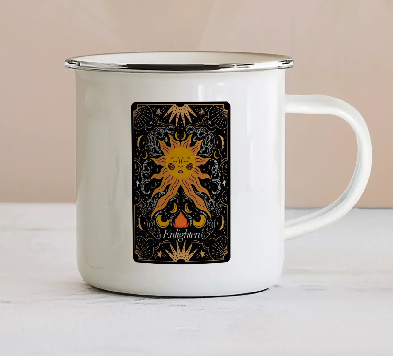 Enlighten Whimsical Card tazza in smalto da anisillustration