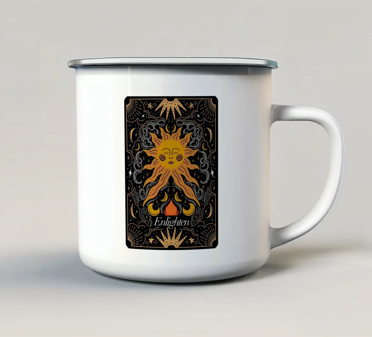 Enlighten Whimsical Card tazza in smalto da anisillustration