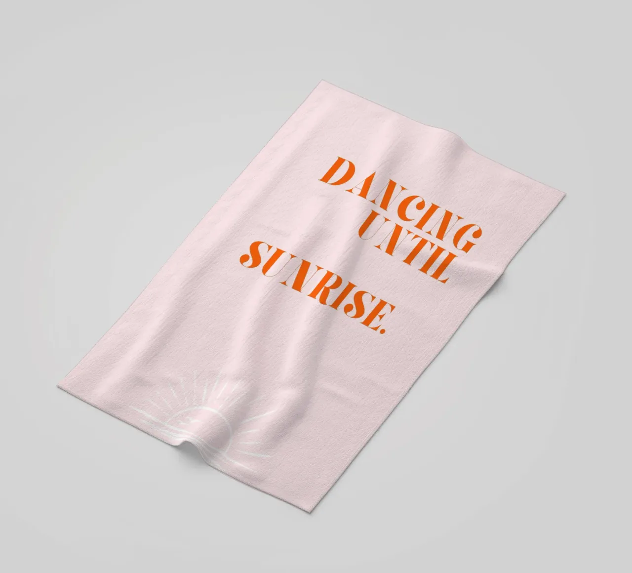 Dancing until sunrise beach towel by Ohkimiko