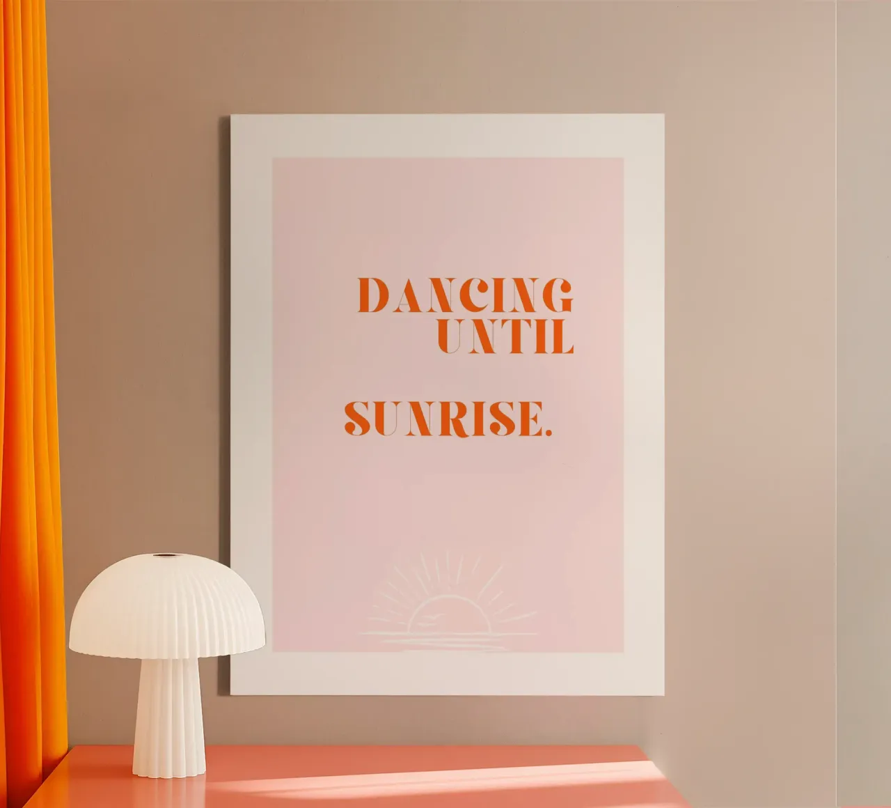 Dancing until sunrise tela con Cornice a cassetta da Ohkimiko