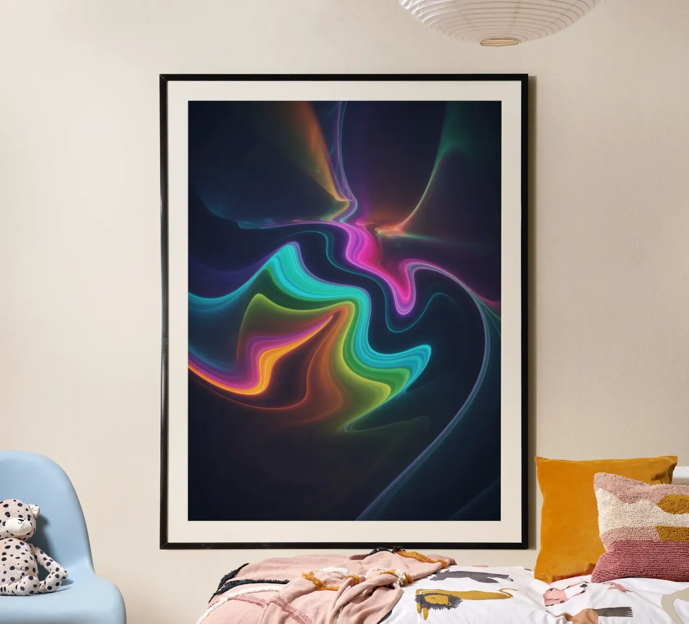 Rainbow Light Flow poster by 20 Farben