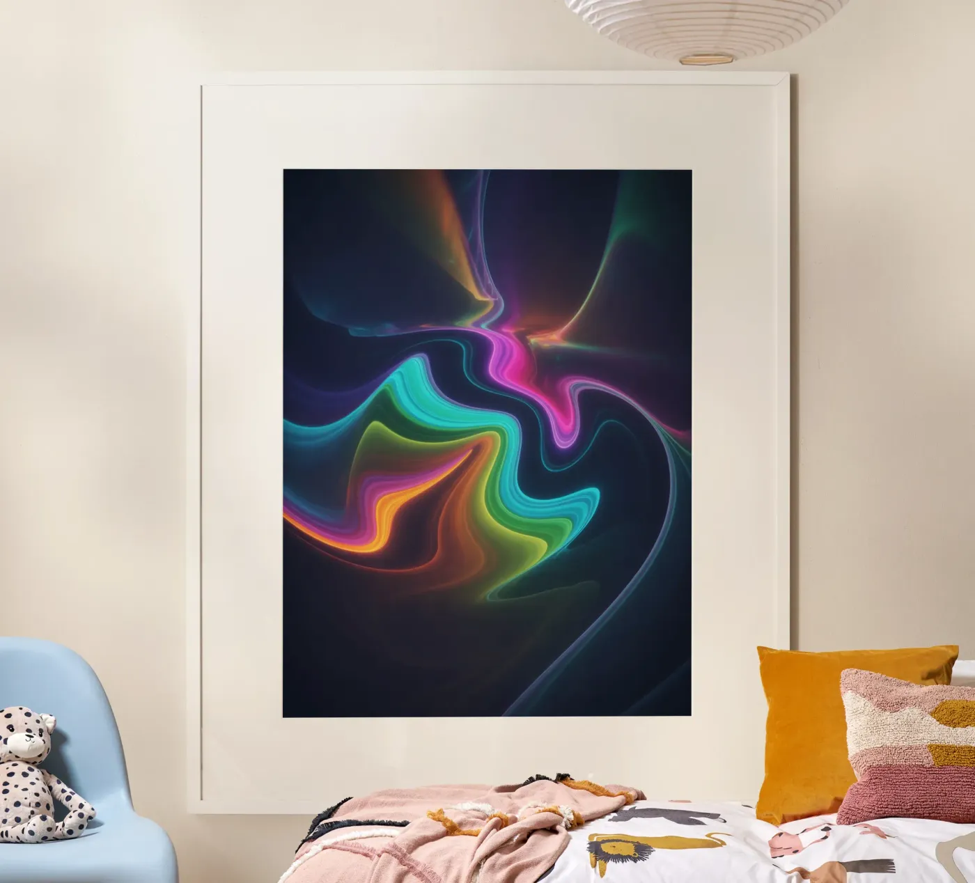 Rainbow Light Flow poster by 20 Farben