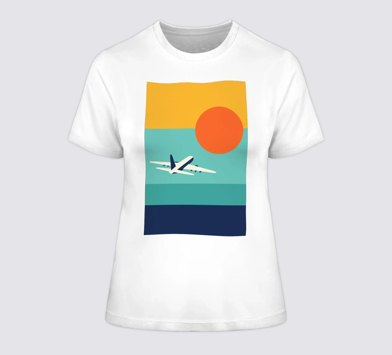 Fly Away women's fitted t-shirt by Andy Westface