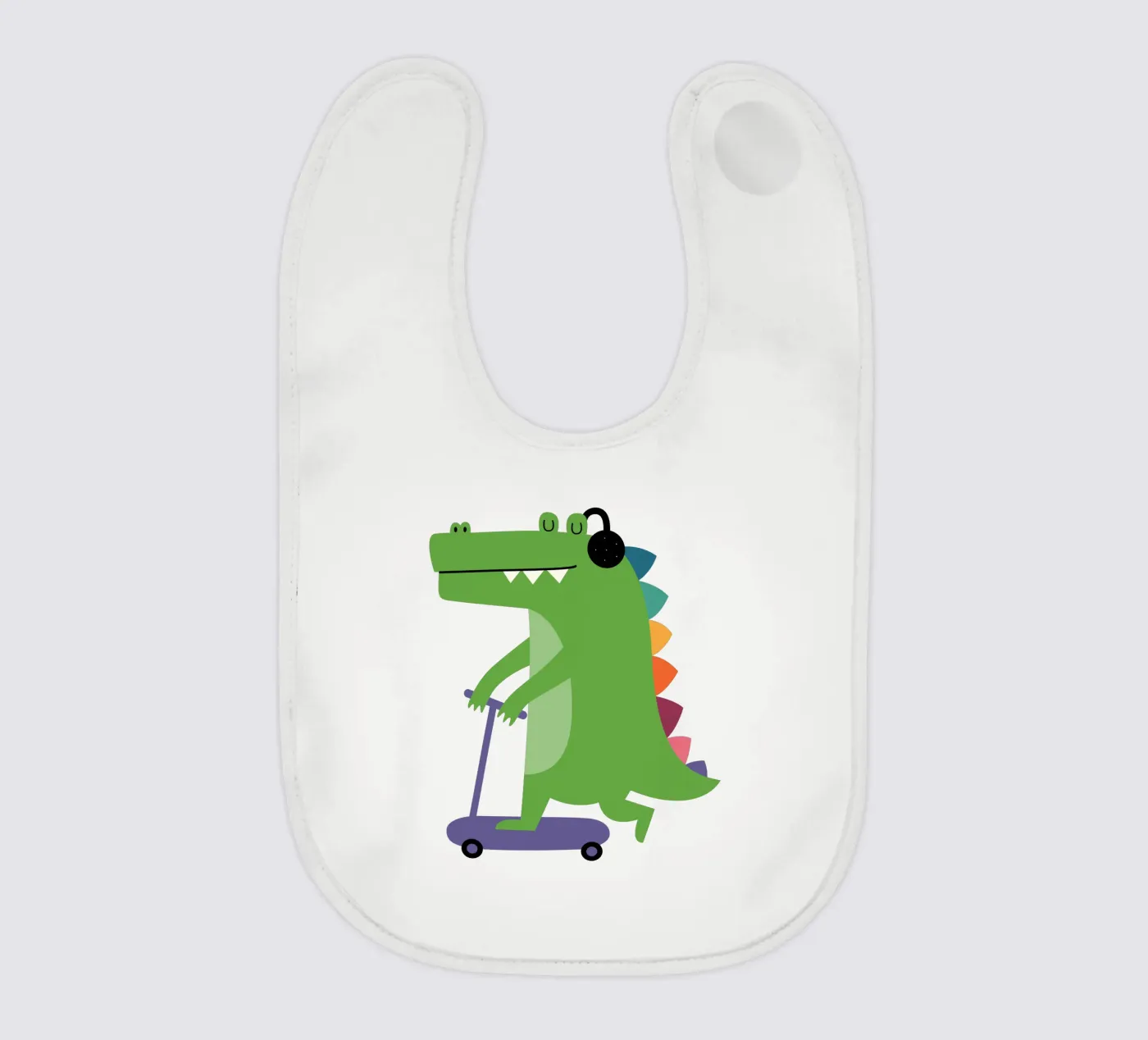 Kroko-Roller Babylätzchen von Andy Westface