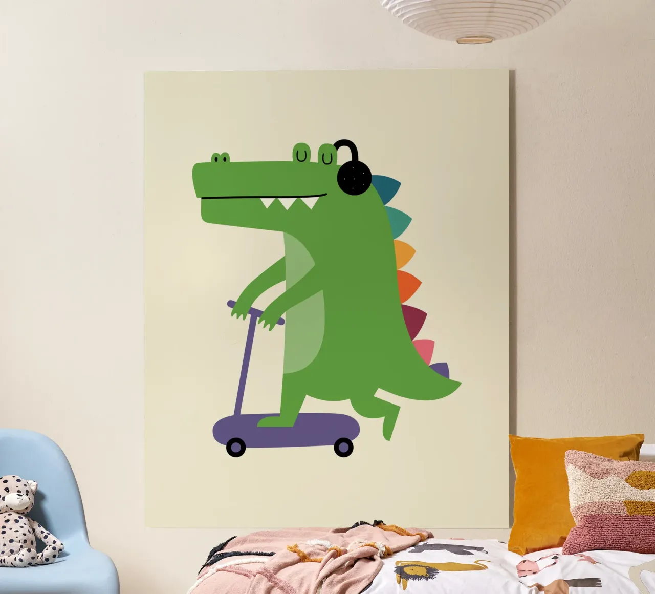 Kroko-Roller Acryl-Glas von Andy Westface