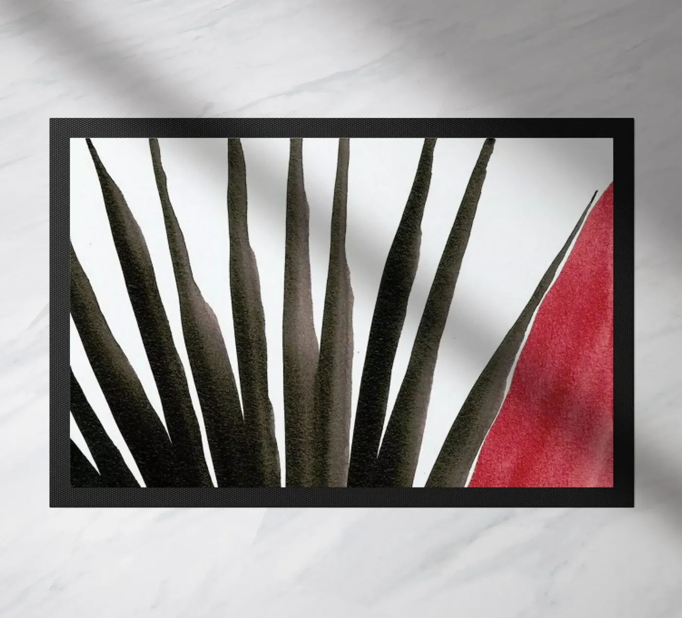 Palm IV doormat by Kristen Polsinelli