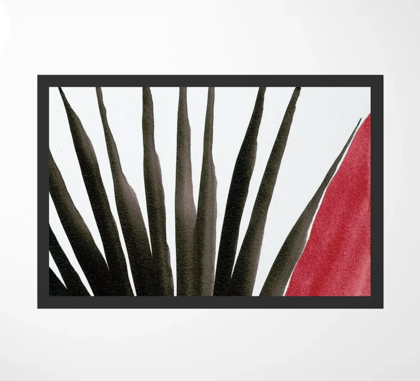Palm IV doormat by Kristen Polsinelli