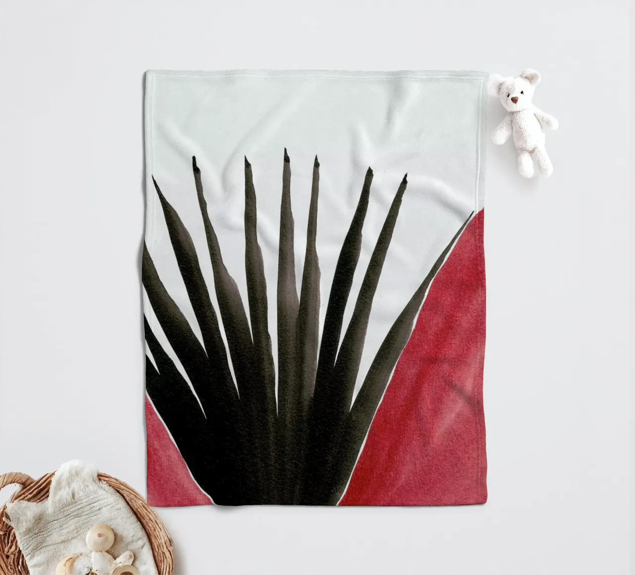 Palm IV coperta in pile da Kristen Polsinelli