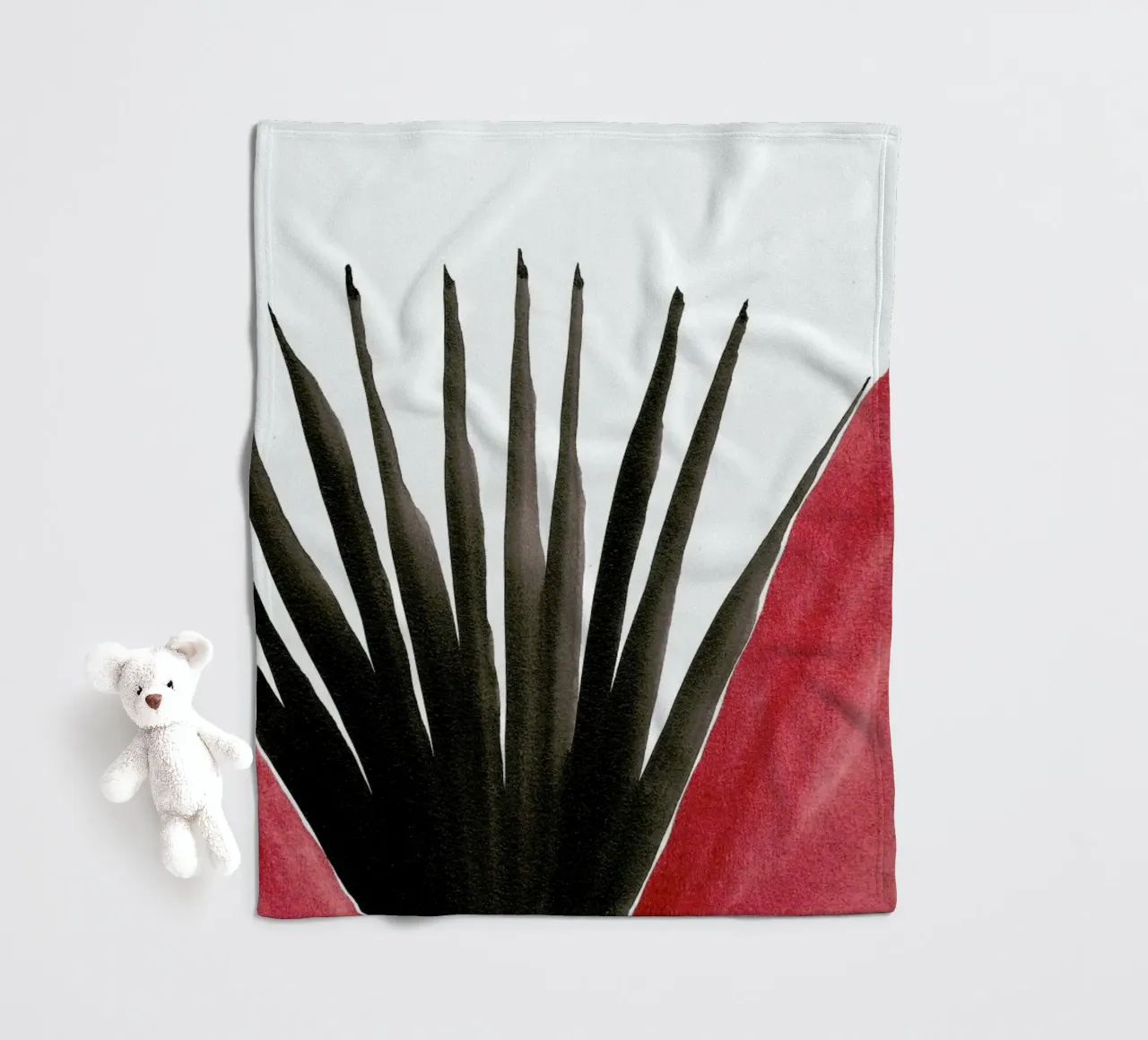 Palm IV coperta in pile da Kristen Polsinelli