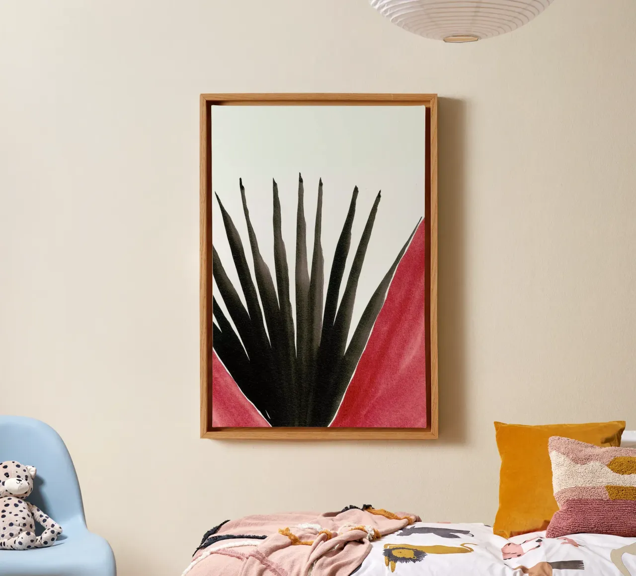 Palm IV canvas met Baklijst van Kristen Polsinelli