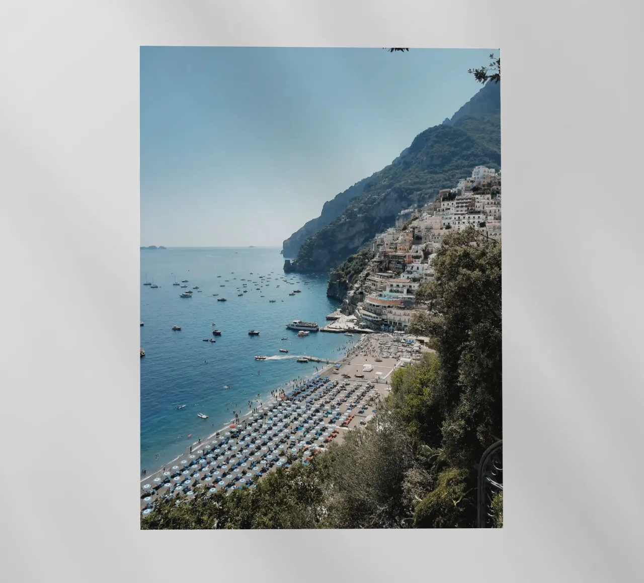 Positano Panoramic View Photography pellicola backlit da Les Meravelles