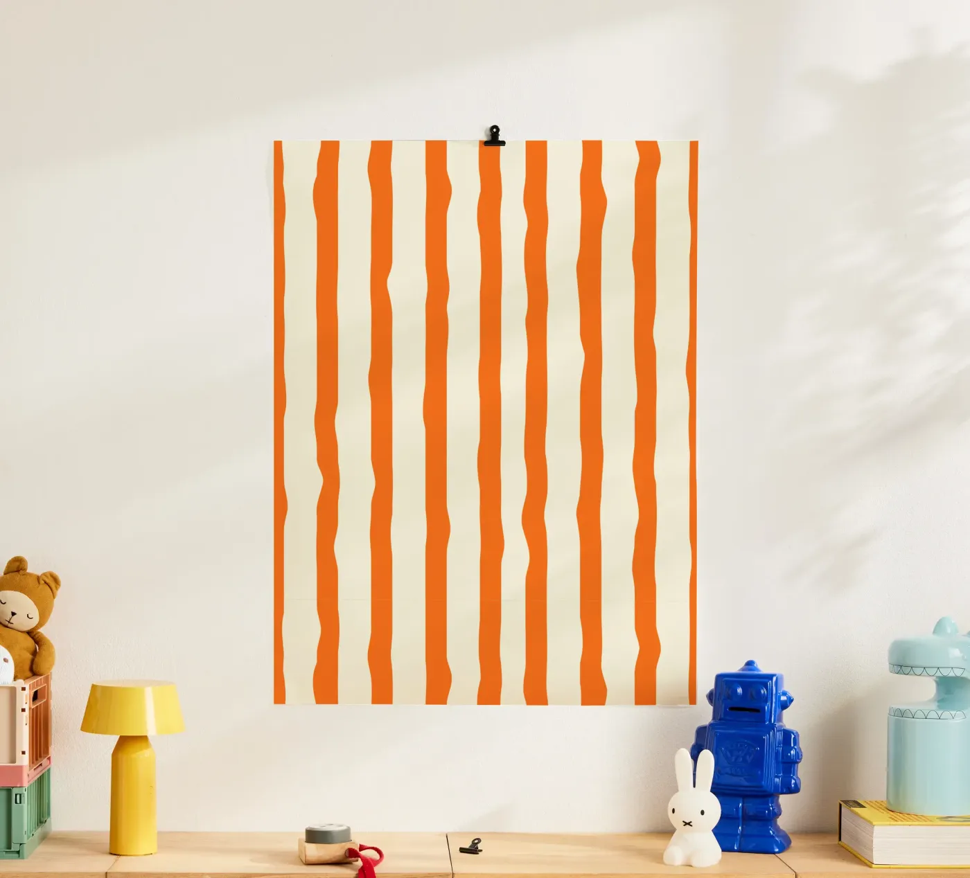 Orange stripe poster da Jannie goods
