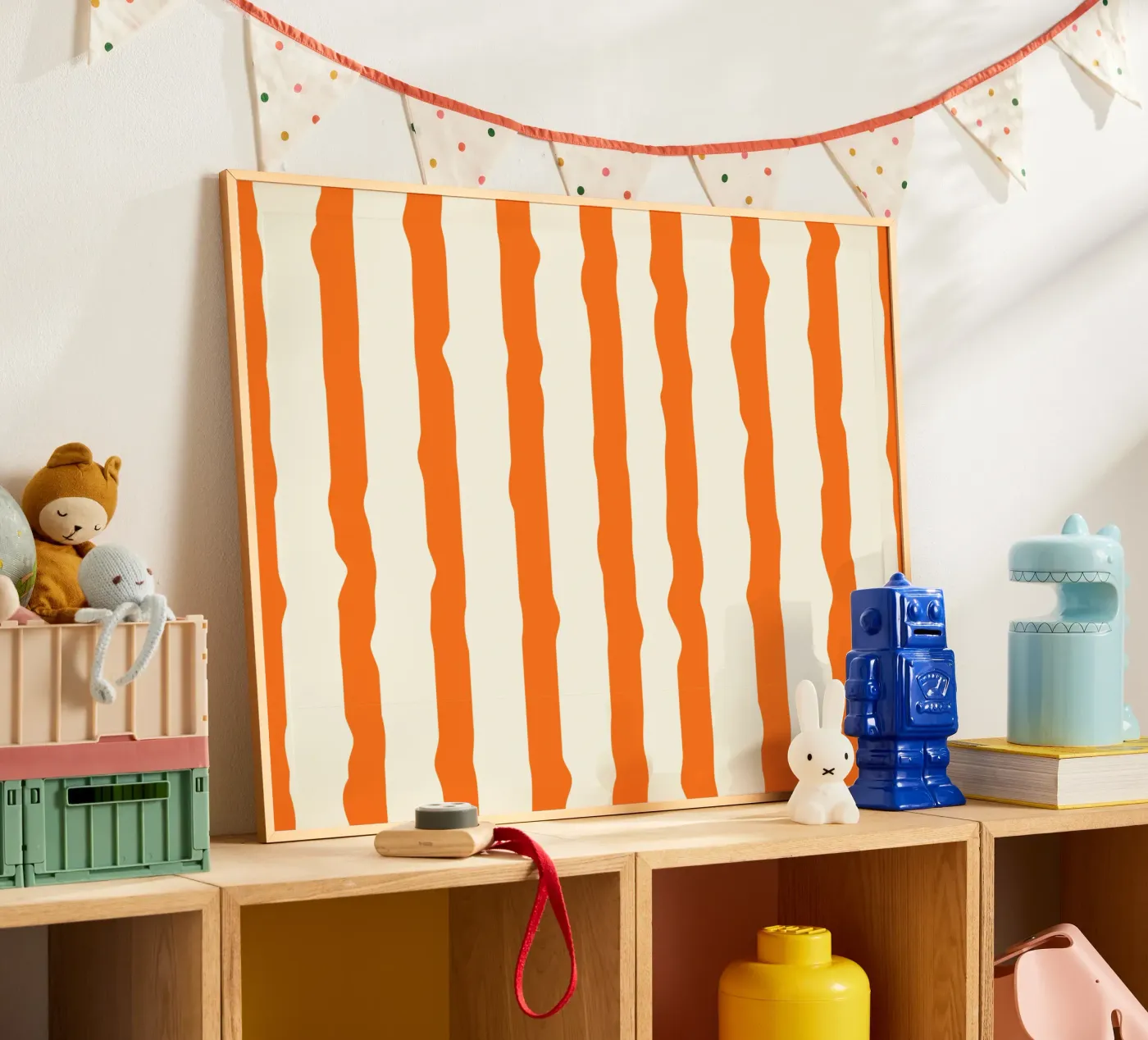 Orange stripe poster da Jannie goods