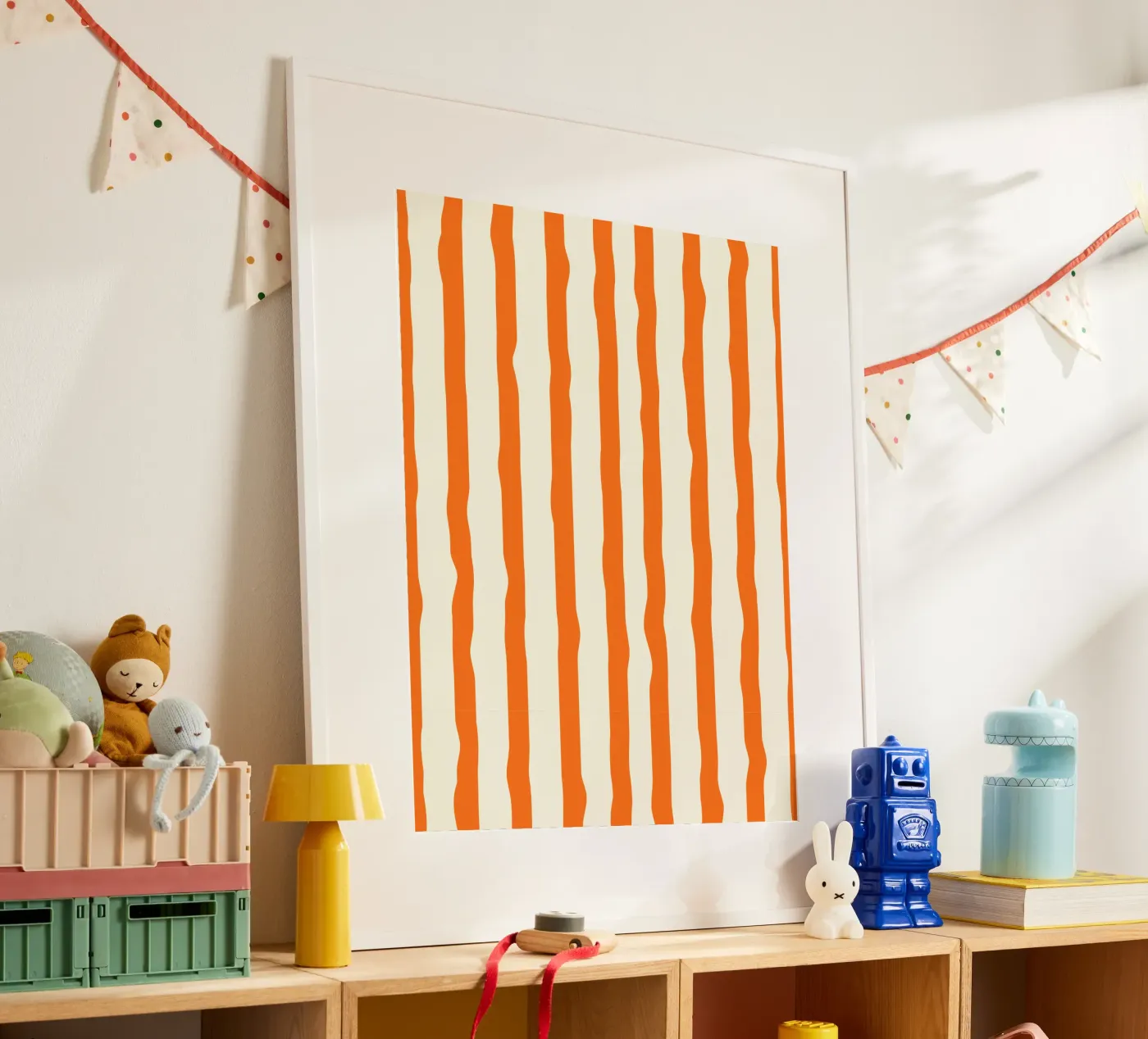 Orange stripe poster da Jannie goods