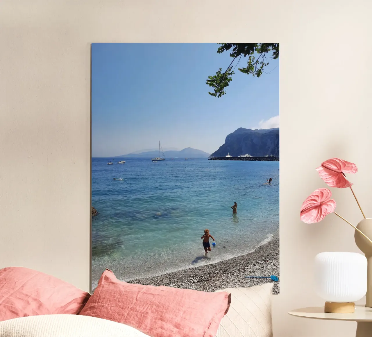 Kids playing on the beach Photography poster da Les Meravelles